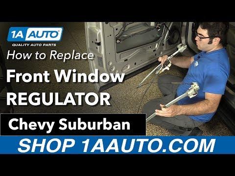 How to Replace Install Front Door Window Regulator 2007-14 Chevy Suburban