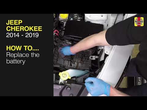 How to Replace the Battery on a 2014-2023 Jeep Cherokee (Under Passenger Seat) (Engine: Inline 4 2.4L)