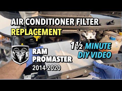 RAM ProMaster Van - Cabin Air Filter Replacement - 2014-2020