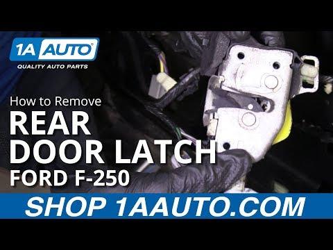 How to Replace Rear Door Latch 11-16 Ford F250