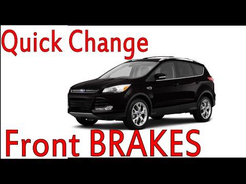 2013-2016 FORD ESCAPE FRONT Brake Pad Replacement DIY at Home Step by Step Fast & Easy