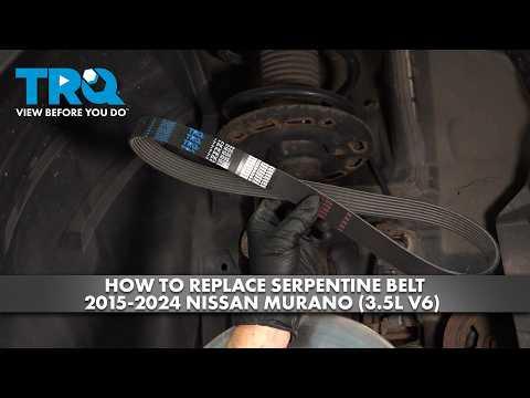 How to Replace the Serpentine Belt on a 2015-2024 Nissan Murano 3.5L V6 (Engine: V6 3.5L)