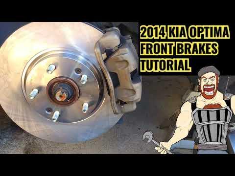 2014 KIA OPTIMA FRONT BRAKES TUTORIAL/ FRONT ROTORS + PADS REPLACEMENT