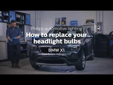 How to Replace Low & High Beam Headlight Bulbs on a 2012-2016 BMW X1 (Halogen)